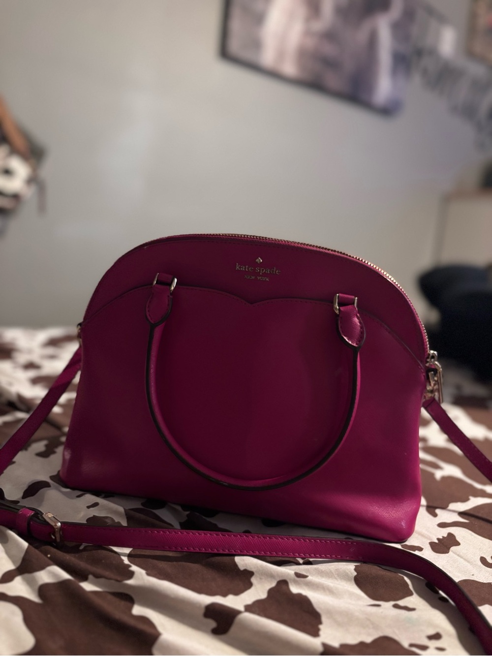 kate spade Magenta Dome Crossbody Satchel